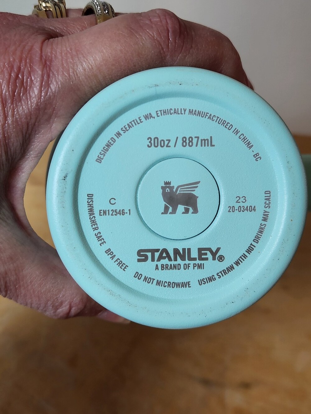 Stanley 30 oz Mint Green Stainless Steel Tumbler - Picture 4 of 10